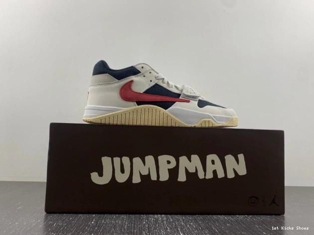1st Kicks THE TRAVIS SCOTT FZ8117-100 CHECK JORDAN CUT X 0709